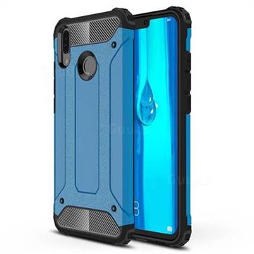 King Kong Armor Premium Shockproof Dual Layer Rugged Hard Cover for Huawei Y9 (2019) - Sky Blue