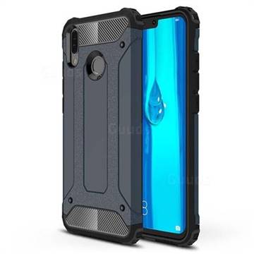 King Kong Armor Premium Shockproof Dual Layer Rugged Hard Cover for Huawei Y9 (2019) - Navy