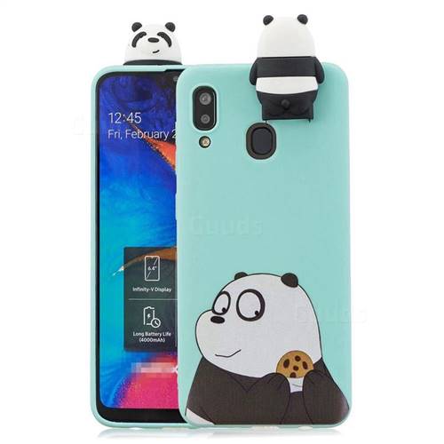 Striped Bear Soft 3D Climbing Doll Stand Soft Case for Huawei Y9 (2019)
