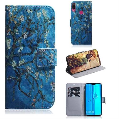 Apricot Tree PU Leather Wallet Case for Huawei Y9 (2019)