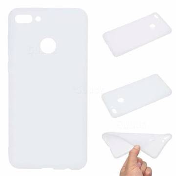Candy Soft TPU Back Cover for Huawei Y9 (2018) - White