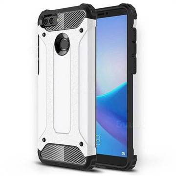 King Kong Armor Premium Shockproof Dual Layer Rugged Hard Cover for Huawei Y9 (2018) - White