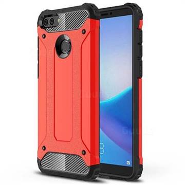 King Kong Armor Premium Shockproof Dual Layer Rugged Hard Cover for Huawei Y9 (2018) - Big Red