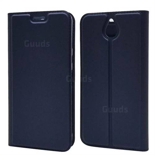 Ultra Slim Card Magnetic Automatic Suction Leather Wallet Case for Kyocera 705KC - Royal Blue