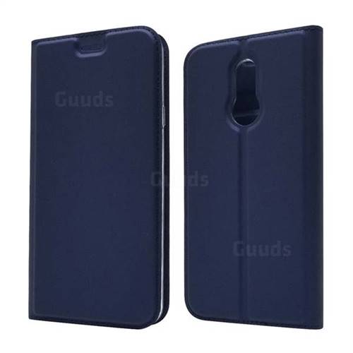 Ultra Slim Card Magnetic Automatic Suction Leather Wallet Case for LG L-03K Style LTE JP - Royal Blue