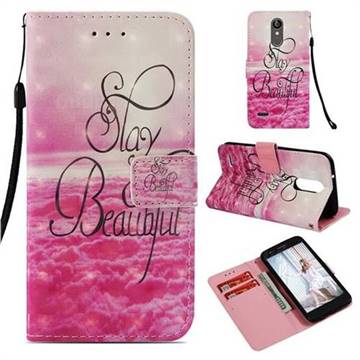 Beautiful 3D Painted Leather Wallet Case for LG Aristo 2