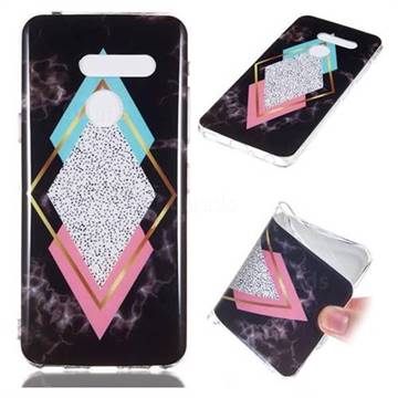 Black Diamond Soft TPU Marble Pattern Phone Case for LG G8 ThinQ (LG G8 ThinQ)