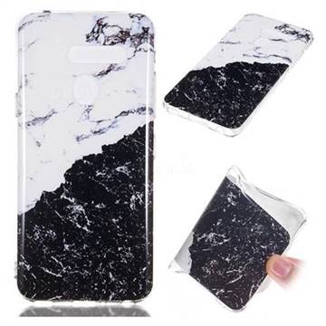 Black and White Soft TPU Marble Pattern Phone Case for LG G8 ThinQ (LG G8 ThinQ)
