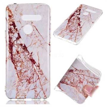 White Crushed Soft TPU Marble Pattern Phone Case for LG G8 ThinQ (LG G8 ThinQ)
