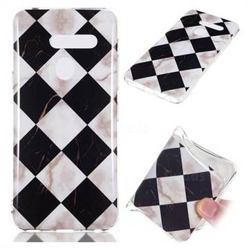 Black and White Matching Soft TPU Marble Pattern Phone Case for LG G8 ThinQ (LG G8 ThinQ)