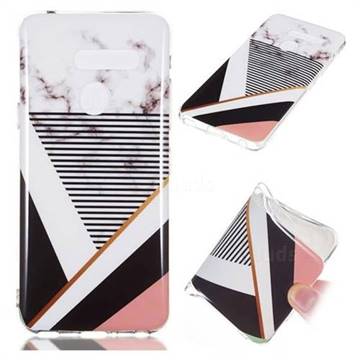 Pinstripe Soft TPU Marble Pattern Phone Case for LG G8 ThinQ (LG G8 ThinQ)