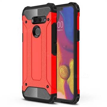 King Kong Armor Premium Shockproof Dual Layer Rugged Hard Cover for LG G8 ThinQ - Big Red