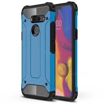 King Kong Armor Premium Shockproof Dual Layer Rugged Hard Cover for LG G8 ThinQ - Sky Blue