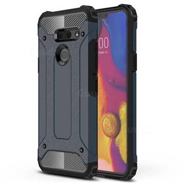 King Kong Armor Premium Shockproof Dual Layer Rugged Hard Cover for LG G8 ThinQ - Navy