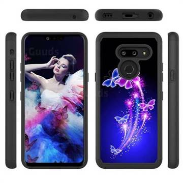 Dancing Butterflies Shock Absorbing Hybrid Defender Rugged Phone Case Cover for LG G8 ThinQ