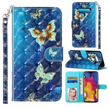 Rankine Butterfly 3D Leather Phone Holster Wallet Case for LG G8 ThinQ