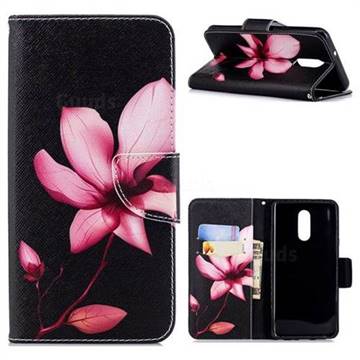 Lotus Flower Leather Wallet Case for LG Stylo 4