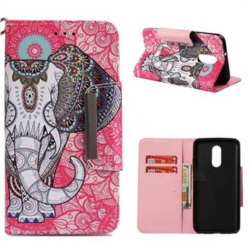 Totem Jumbo Big Metal Buckle PU Leather Wallet Phone Case for LG Stylo 4