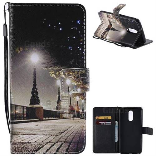 City Night View PU Leather Wallet Case for LG Stylo 4