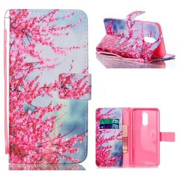 Plum Flower Leather Wallet Phone Case for LG Stylo 4