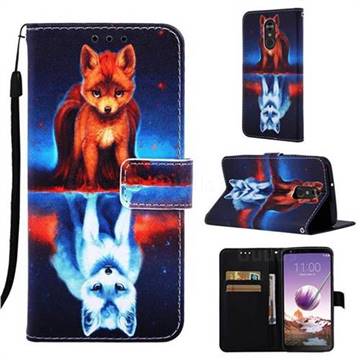 Water Fox Matte Leather Wallet Phone Case for LG Stylo 4