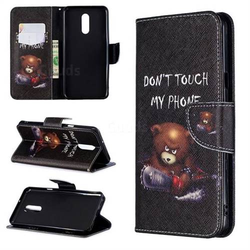 Chainsaw Bear Leather Wallet Case for LG Stylo 5