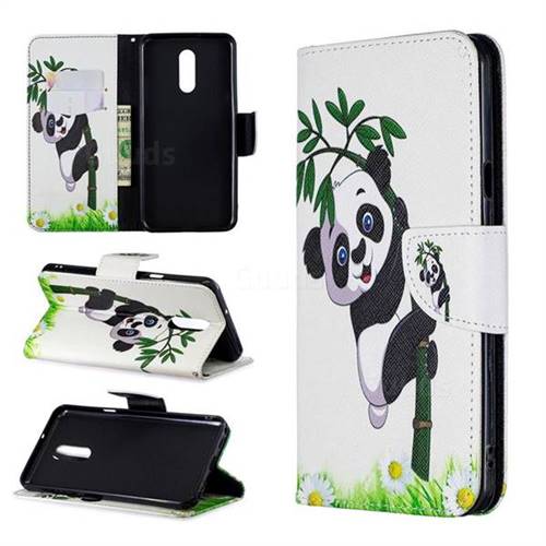 Bamboo Panda Leather Wallet Case for LG Stylo 5