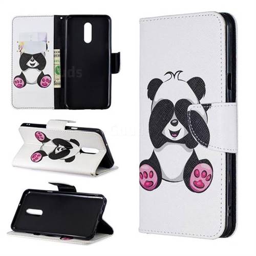 Lovely Panda Leather Wallet Case for LG Stylo 5