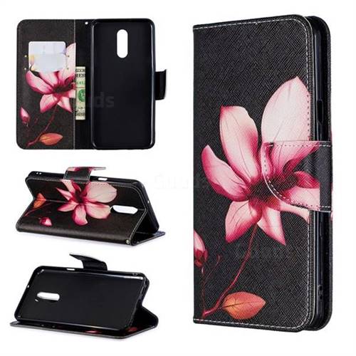Lotus Flower Leather Wallet Case for LG Stylo 5