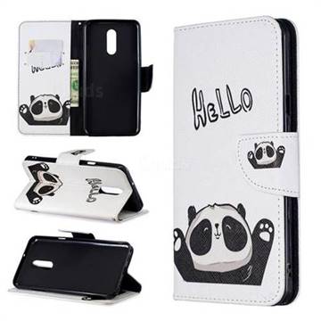 Hello Panda Leather Wallet Case for LG Stylo 5