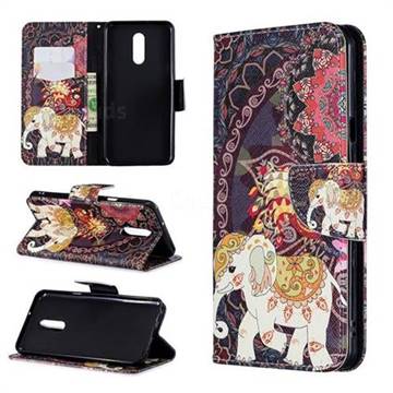 Totem Flower Elephant Leather Wallet Case for LG Stylo 5