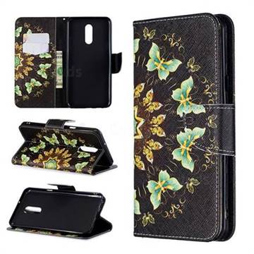 Circle Butterflies Leather Wallet Case for LG Stylo 5