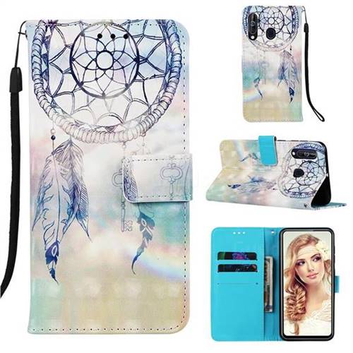 Fantasy Campanula 3D Painted Leather Wallet Case for LG Stylo 5