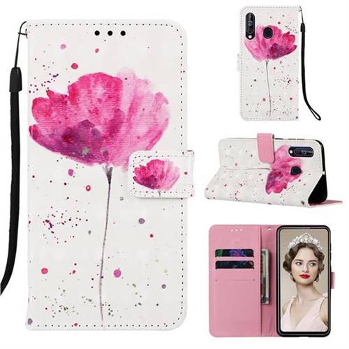 Watercolor 3D Painted Leather Wallet Case for LG Stylo 5