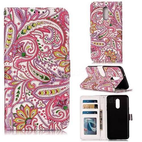 Pepper Flowers 3D Relief Oil PU Leather Wallet Case for LG Stylo 5