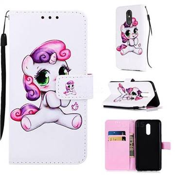 Playful Pony Matte Leather Wallet Phone Case for LG Stylo 5