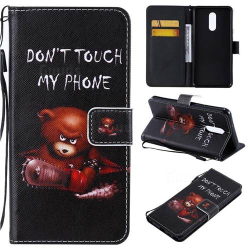 Angry Bear PU Leather Wallet Case for LG Stylo 5