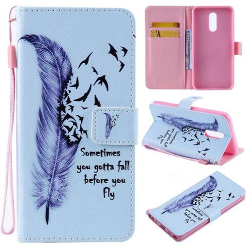 Feather Birds PU Leather Wallet Case for LG Stylo 5