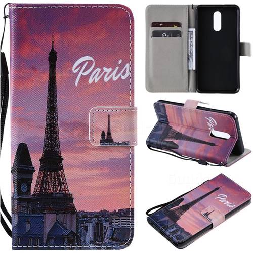 Paris Eiffel Tower PU Leather Wallet Case for LG Stylo 5