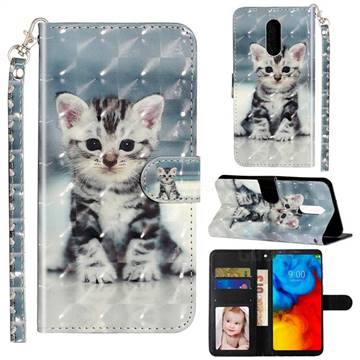 Kitten Cat 3D Leather Phone Holster Wallet Case for LG Stylo 5