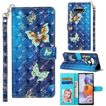 Rankine Butterfly 3D Leather Phone Holster Wallet Case for LG Stylo 6