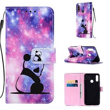 Panda Baby Matte Leather Wallet Phone Case for LG W10