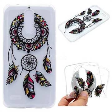 Feather Black Wind Chimes Super Clear Soft TPU Back Cover for LG K10 2017