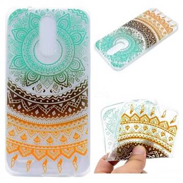 Tribe Flower Super Clear Soft TPU Back Cover for LG K10 2017
