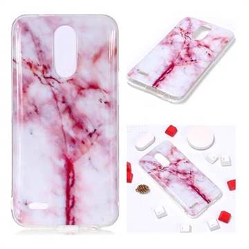 Red Grain Soft TPU Marble Pattern Phone Case for LG K10 2017