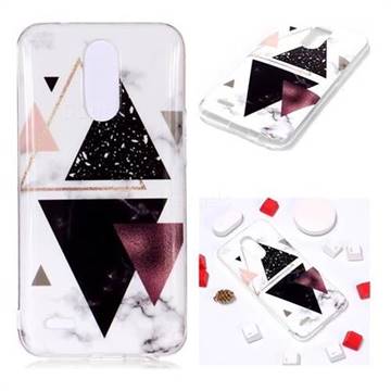 Four Triangular Soft TPU Marble Pattern Phone Case for LG K10 2017