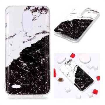 Black and White Soft TPU Marble Pattern Phone Case for LG K10 2017