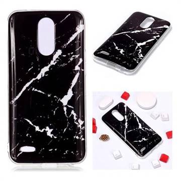 Black Rough white Soft TPU Marble Pattern Phone Case for LG K10 2017