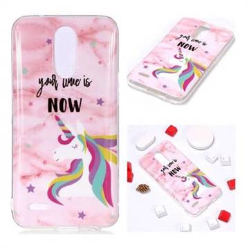 Unicorn Soft TPU Marble Pattern Phone Case for LG K10 2017