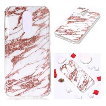 Rose Gold Grain Soft TPU Marble Pattern Phone Case for LG K10 2017